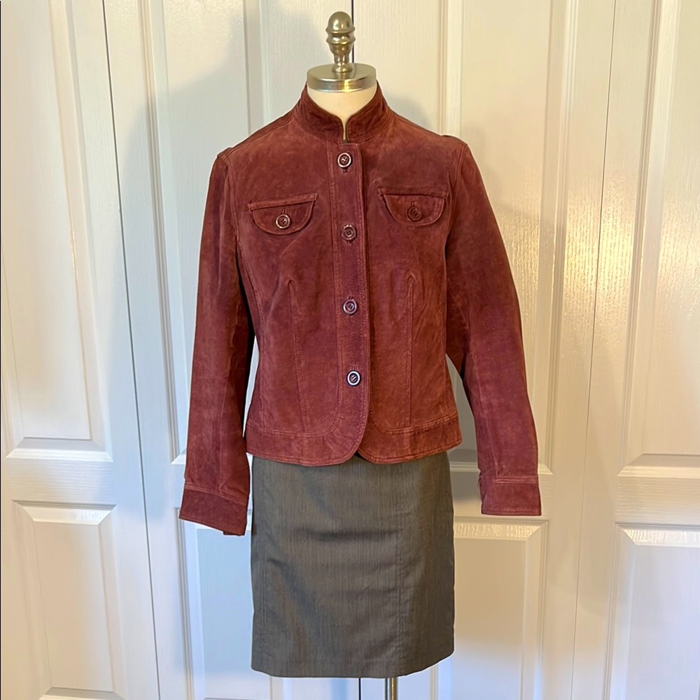 B.U.M. Equipment Suede Dusty Rose Jacket